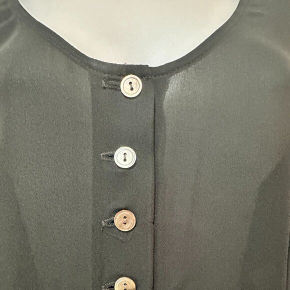 Vintage Mevisto Black Sheer Long Sleeve Dress, Size 8 - Picture 4 of 16